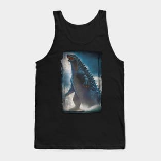 Godzilla and the Wave Tank Top